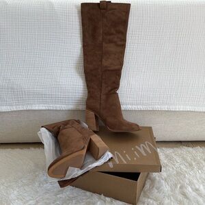 Mi.iM Brown Knee High Suede Boots
